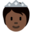 person with crown, dark skin tone